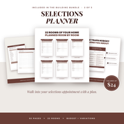 Home Building Selections Planner, included in The Building Bundle by Abeaud