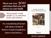 Home Building Selections Planner | Track all selections & variations