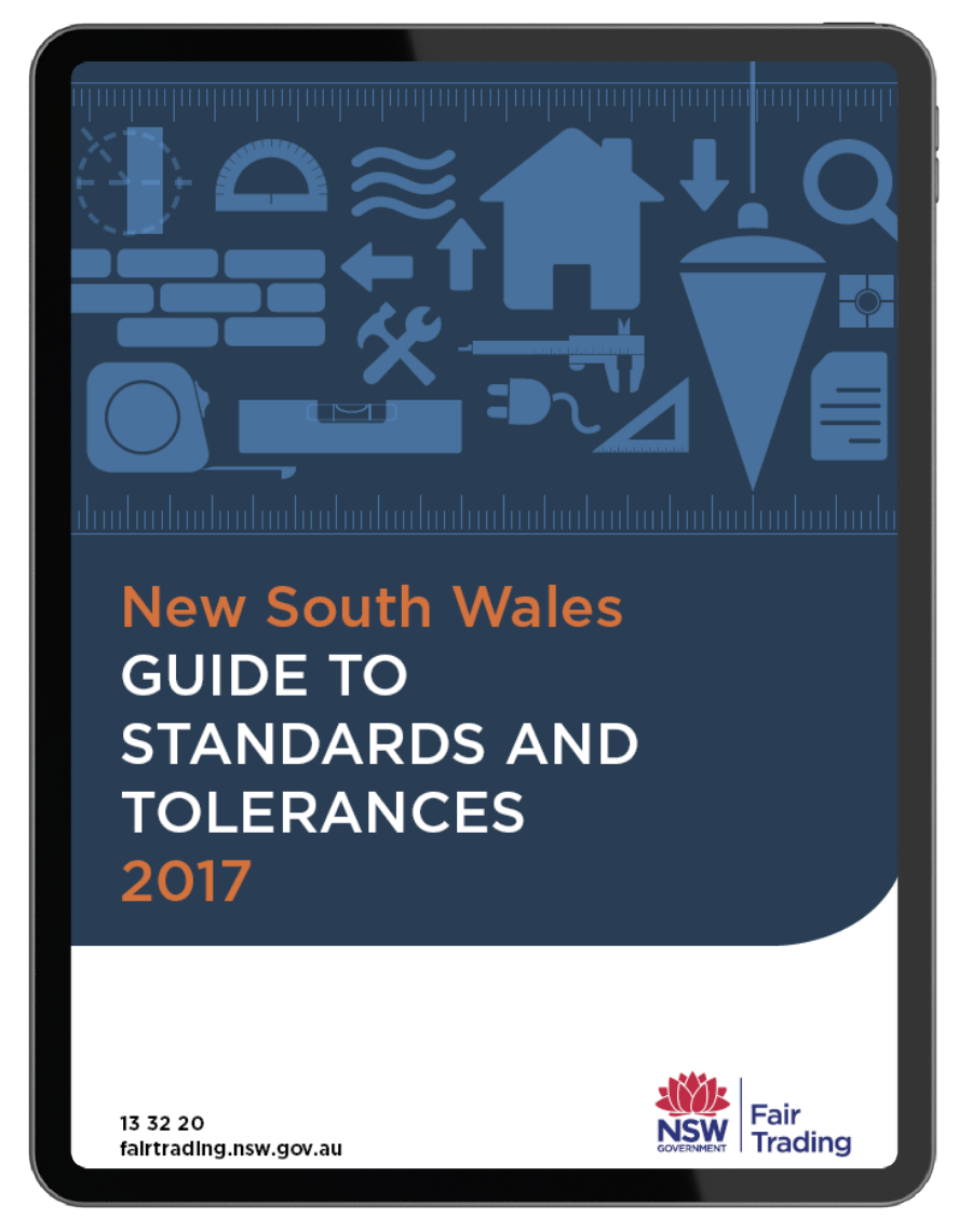 NSW Guide to Building Standards & Tolerances PDF Download