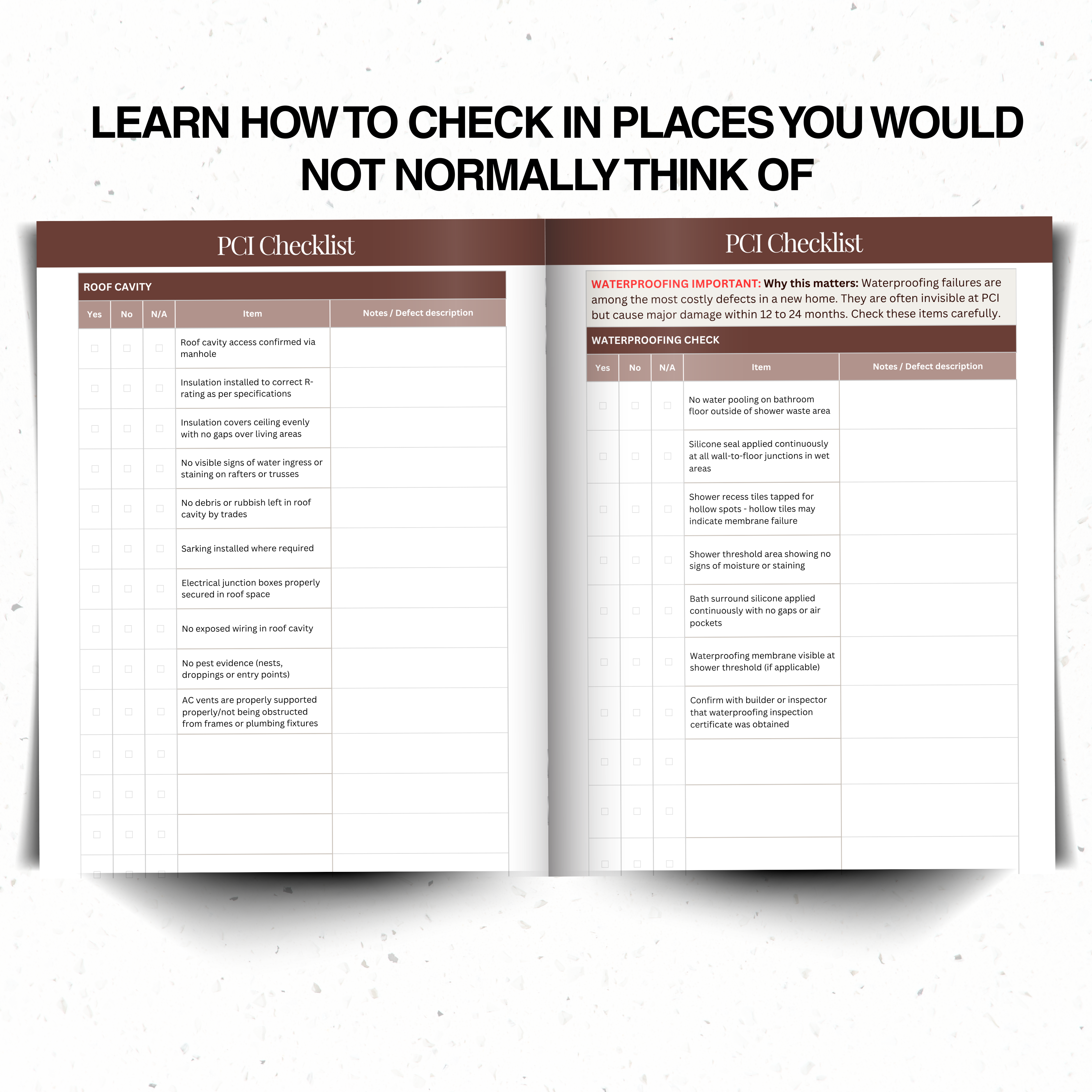 Practical Completion Inspection Checklist