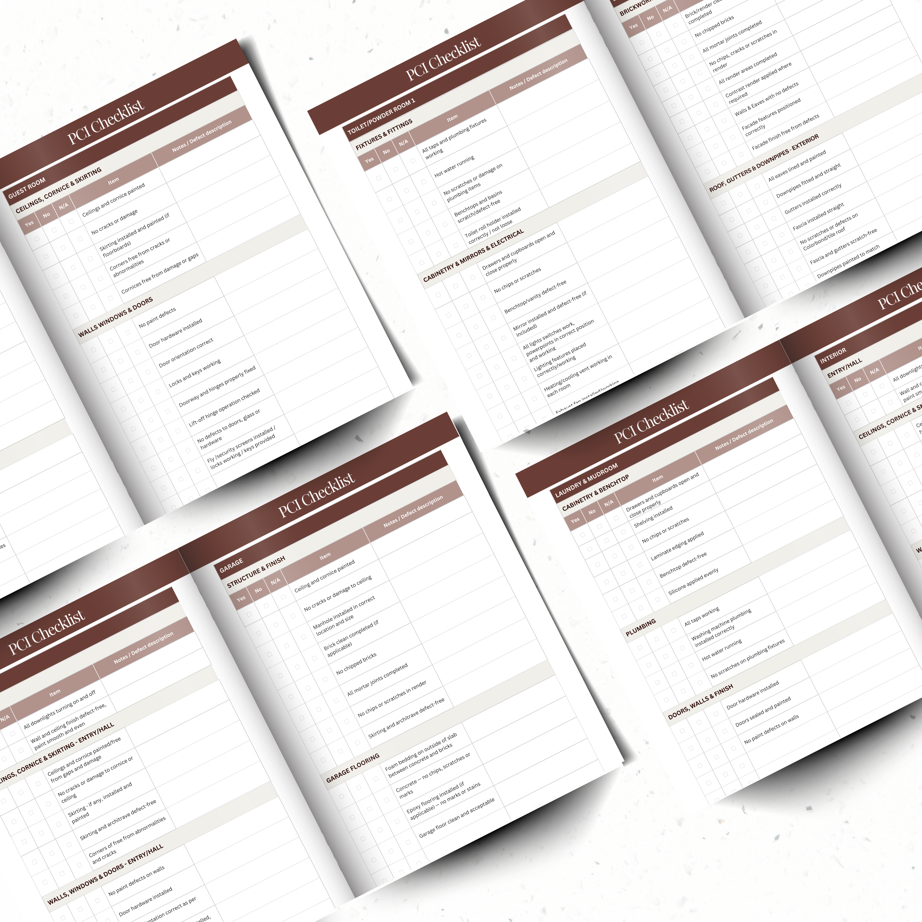 Practical Completion Inspection Checklist