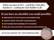Practical Completion Inspection - Ultimate Checklist